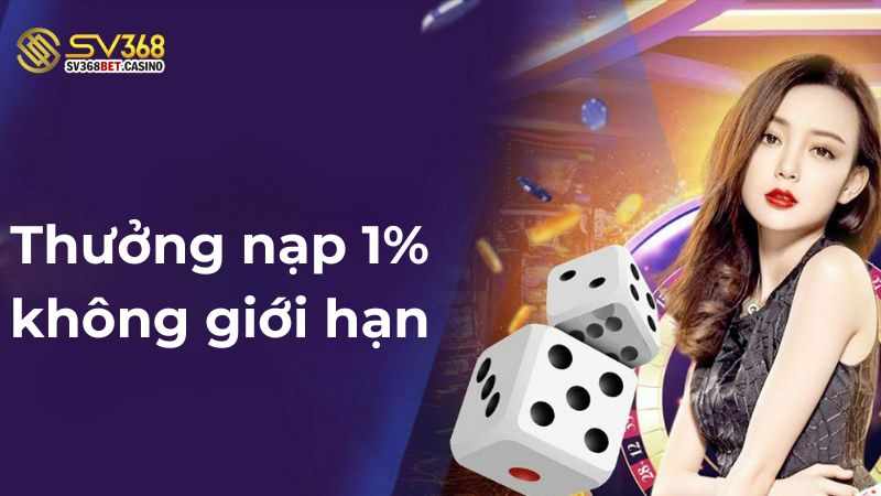 Chi Tiết Về Thưởng Nạp 1% Không Giới Hạn